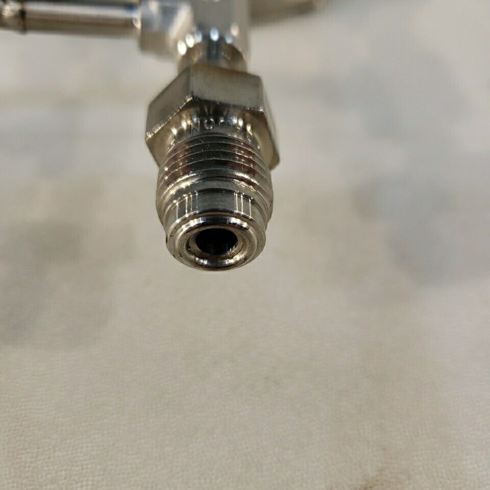 MaxTek MV-112 Inficon 017-461-G1 Piezoelectric Gas Leak Flow Valve 1/4" VCR