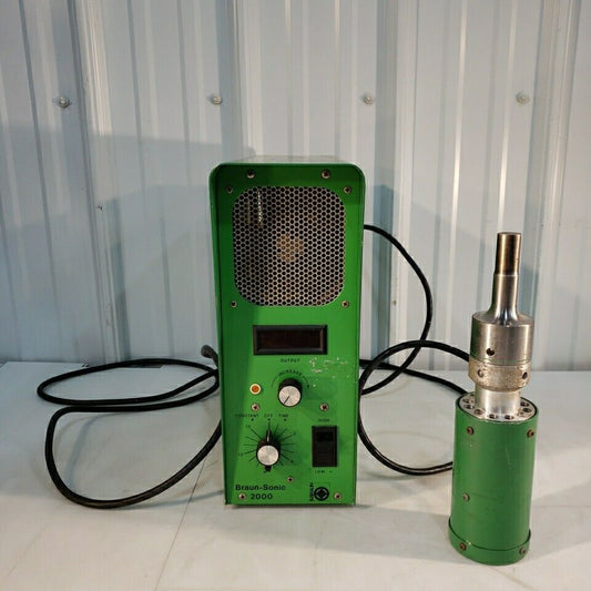 Braun-Sonic 2000 Ultrasonic Homogenizer w/ Probe Horn Tested Works