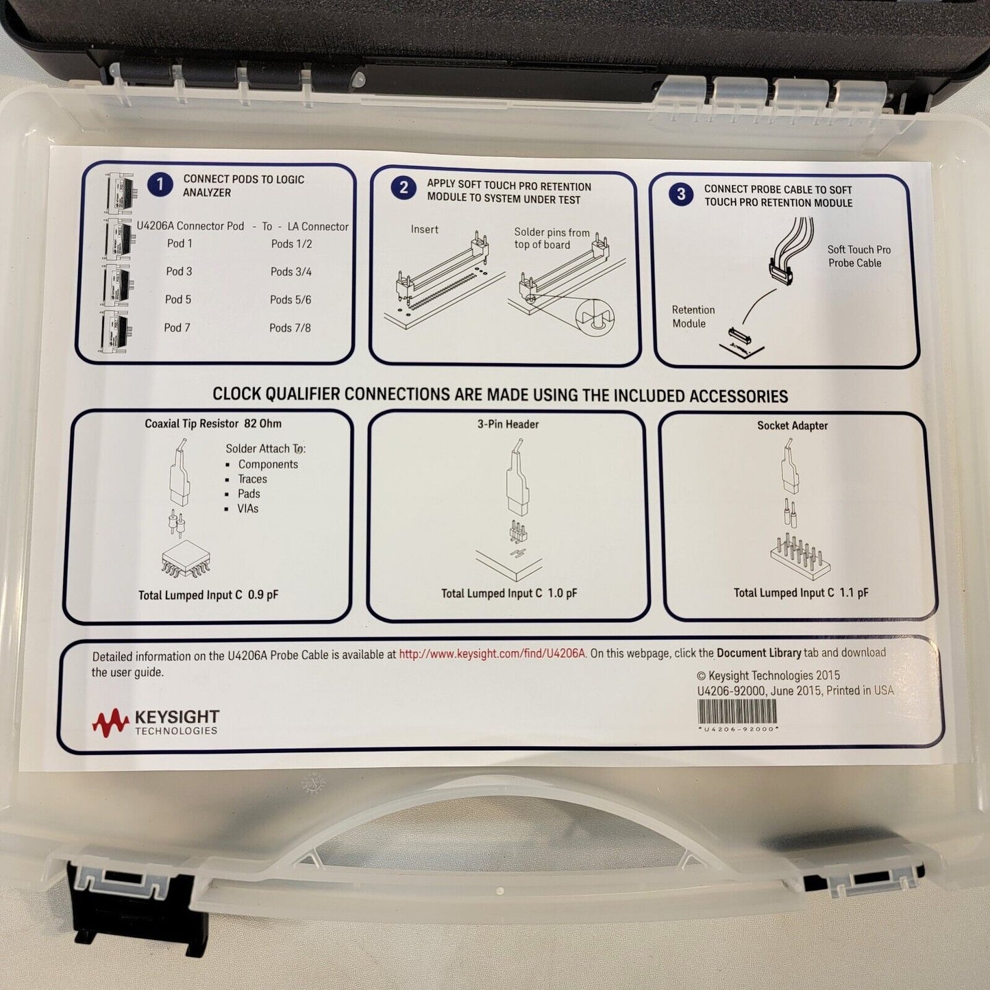 Keysight U4206A Logic Analyzer Single-Ended 34-Channel Probe Set Soft Touch