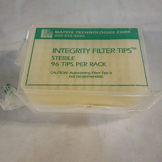 Matrix Technologies Integrity Filter Tips Pipette 96 Tips Per Rack