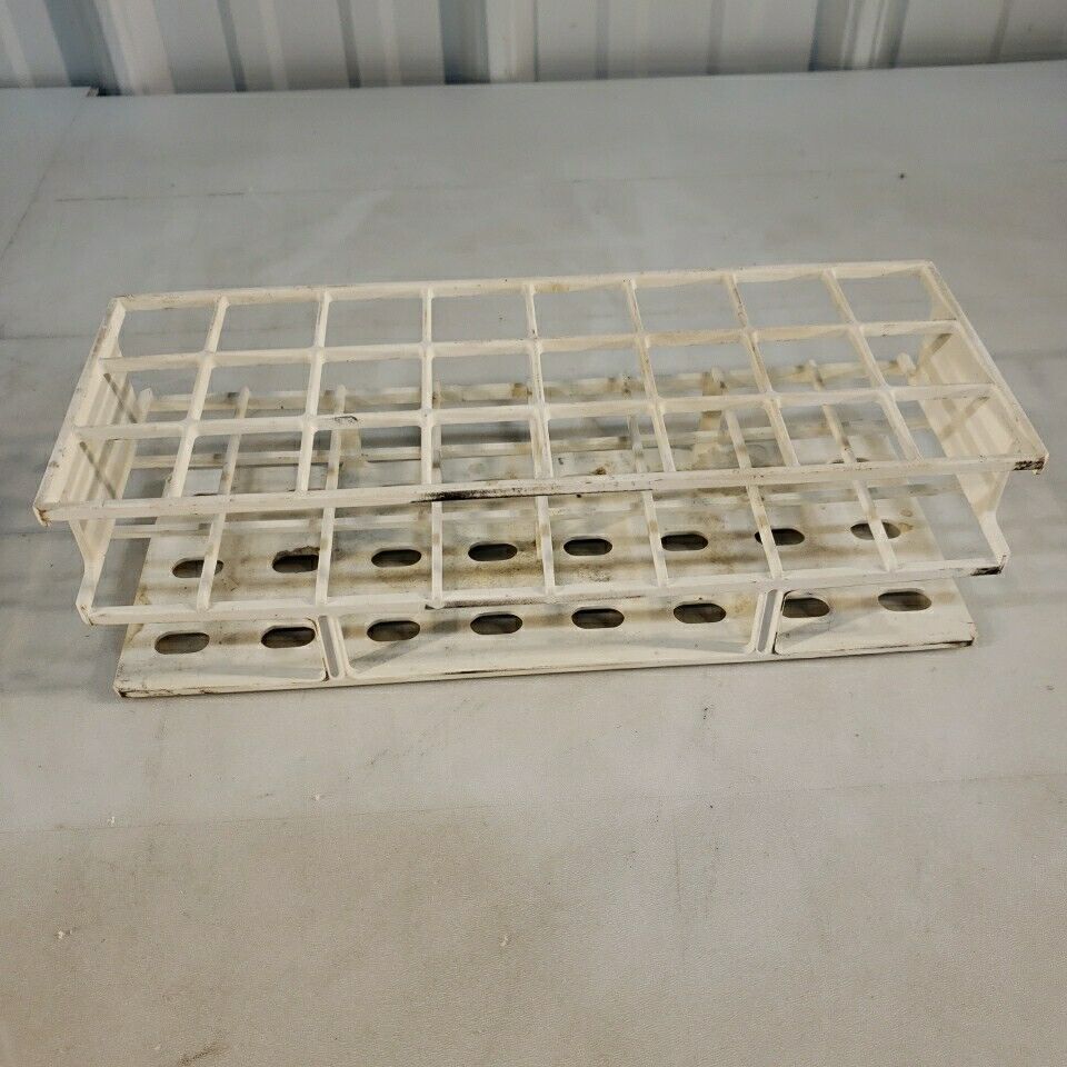 Nalgene 30mm Vial Test Tube Rack Holder 24 Well 3x8 Plastic Polypropyl ...