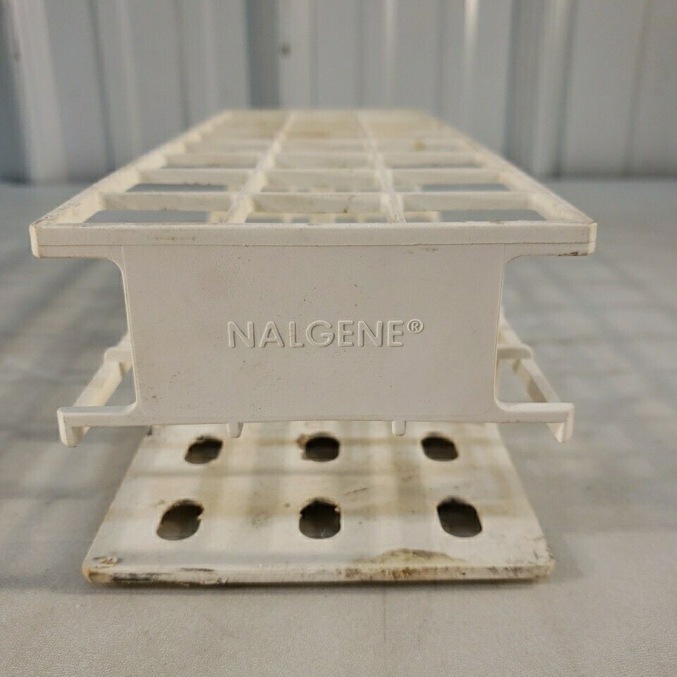 Nalgene 30mm Vial Test Tube Rack Holder 24 Well 3x8 Plastic Polypropylene