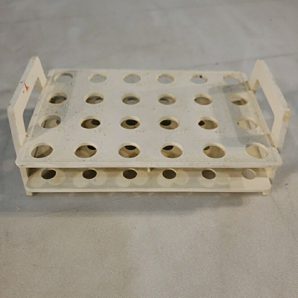 Nalgene Microcentrifuge Tube Rack Holder 24 Well 4x6 Plastic Polypropy ...