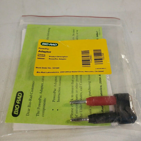 Bio Rad 1655061 PowerPac Adaptor Banana Clip Electrophoresis Cell Leads