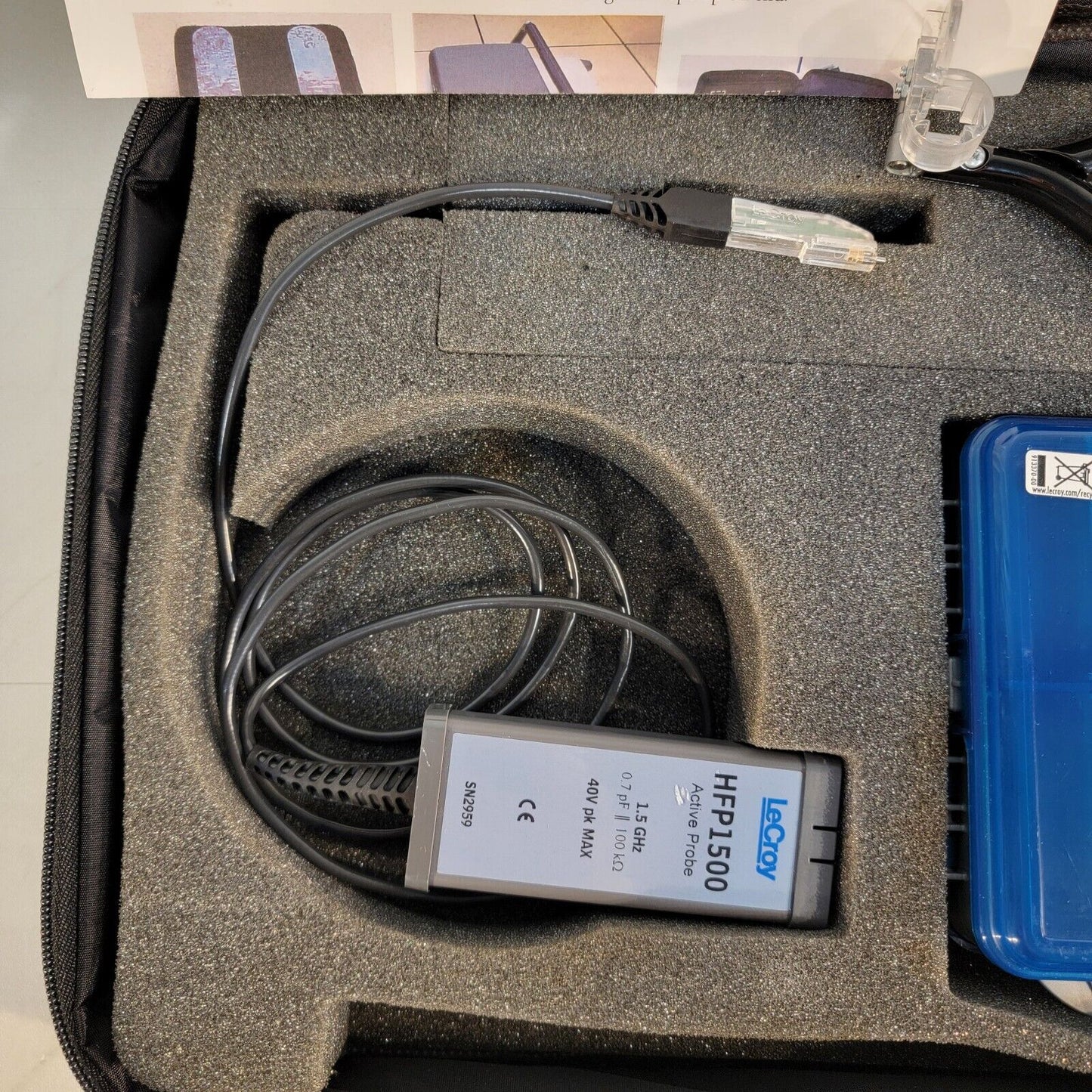 LeCroy HFP1500 High Frequency Active Probe 1.5 GHz 0.7 pF w/ Accessories, Tips