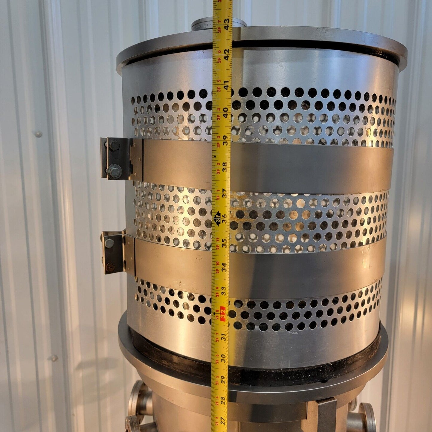 14" Diameter Varian High Vacuum Chamber w/ 2.75" DN35CF 6" DN100CF Conflat Flgs