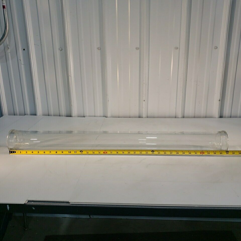 Chemical Purifier Glass Column Filter 3.39" OD 36" Length 0.392" Thickness