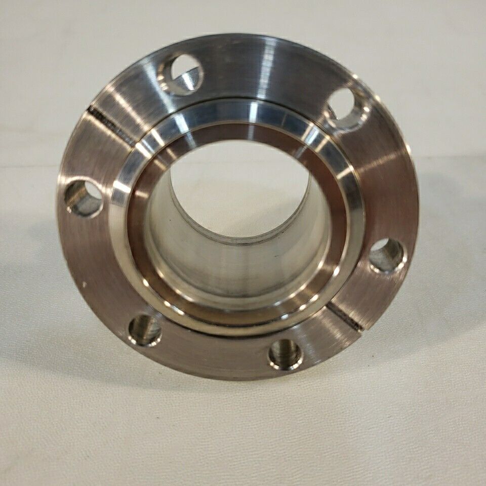 Varian KF40 To 2.75" DN35CF Rotatable Flange Nipple High Vacuum Stainless Steel