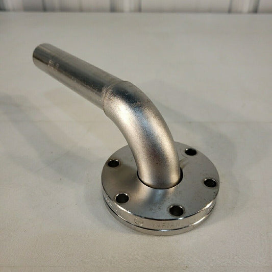 Varian 2.75" DN35CF Elbow Tube 3/4" ID High Vacuum Stainless Steel