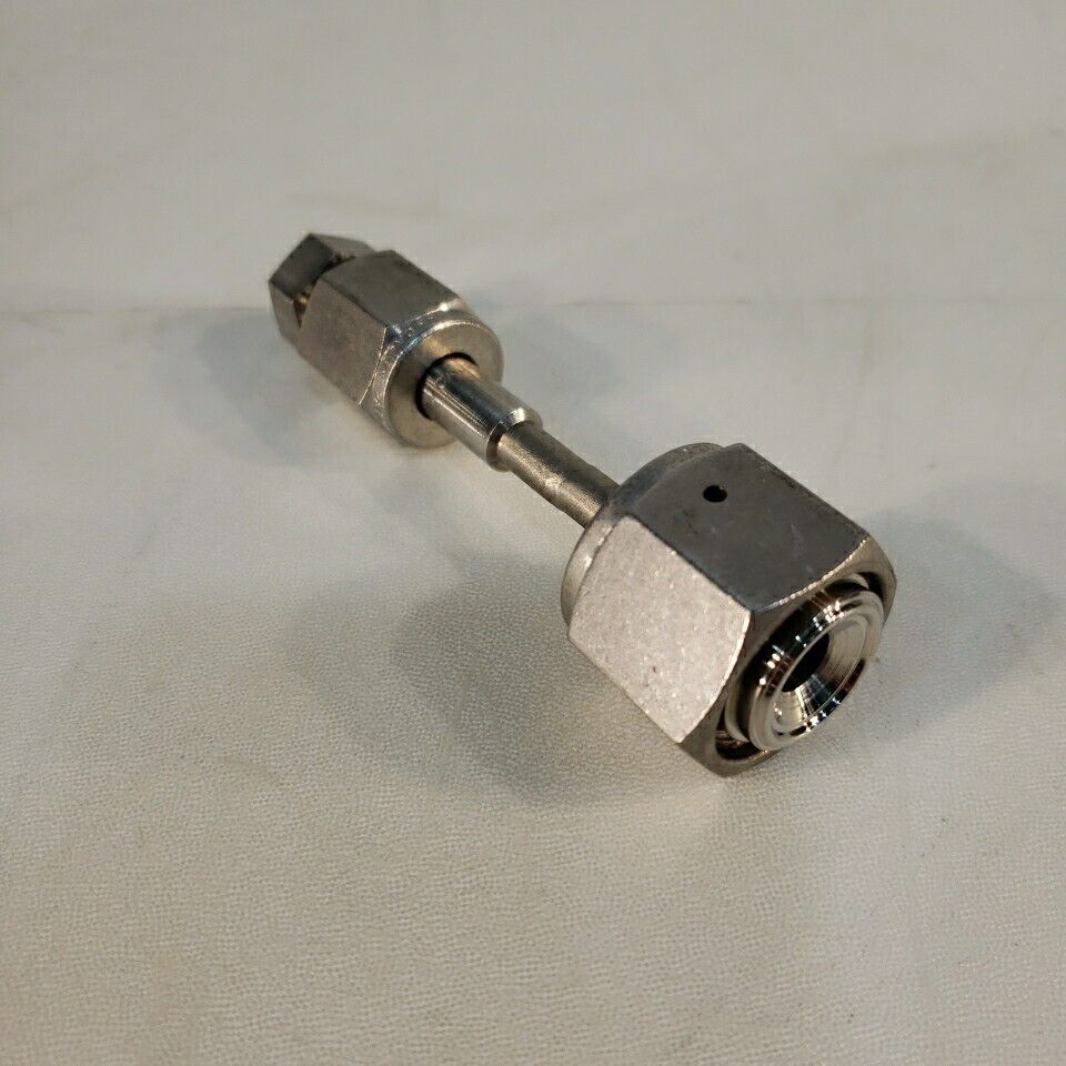 Cajon 1/2" VCR to 1/4" VCR Female Adapter Tube 3.75" Length 316 SS