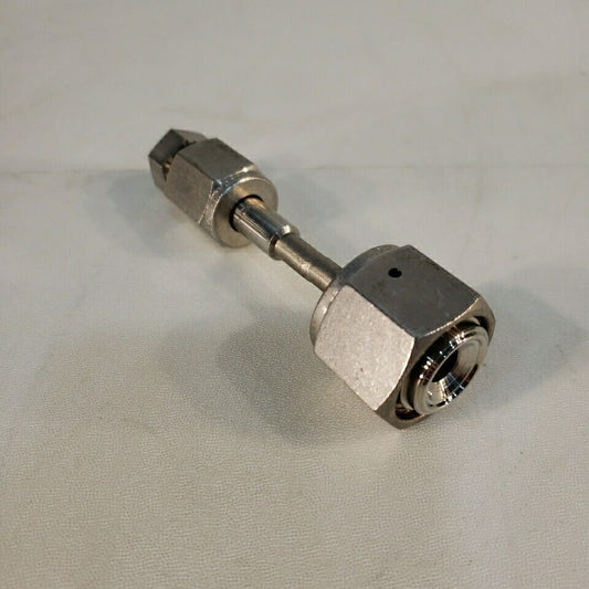 Cajon 1/2" VCR to 1/4" VCR Female Adapter Tube 3.75" Length 316 SS