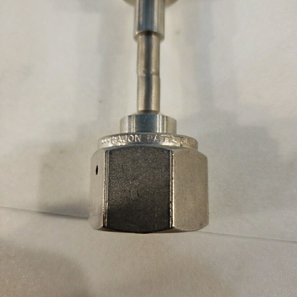 Cajon 1/2" VCR to 1/4" VCR Female Adapter Tube 3.75" Length 316 SS