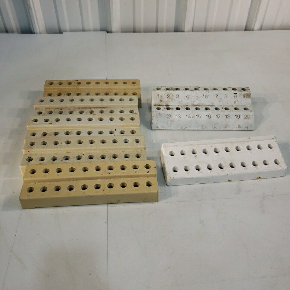 Lot Of 7 Microcentrifuge Holders 20 Well 2x10 Best Nr 38211 Tarsons Kartell