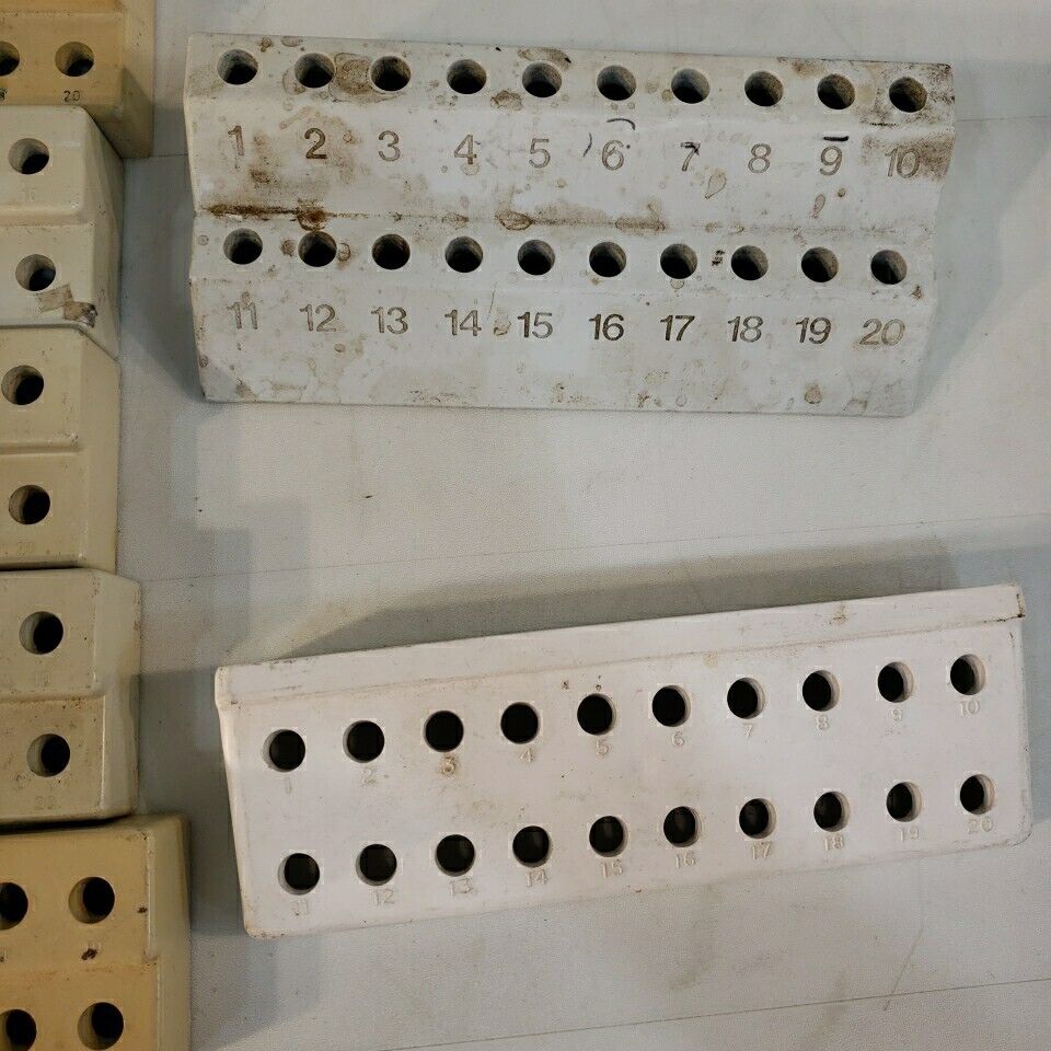 Lot Of 7 Microcentrifuge Holders 20 Well 2x10 Best Nr 38211 Tarsons Kartell