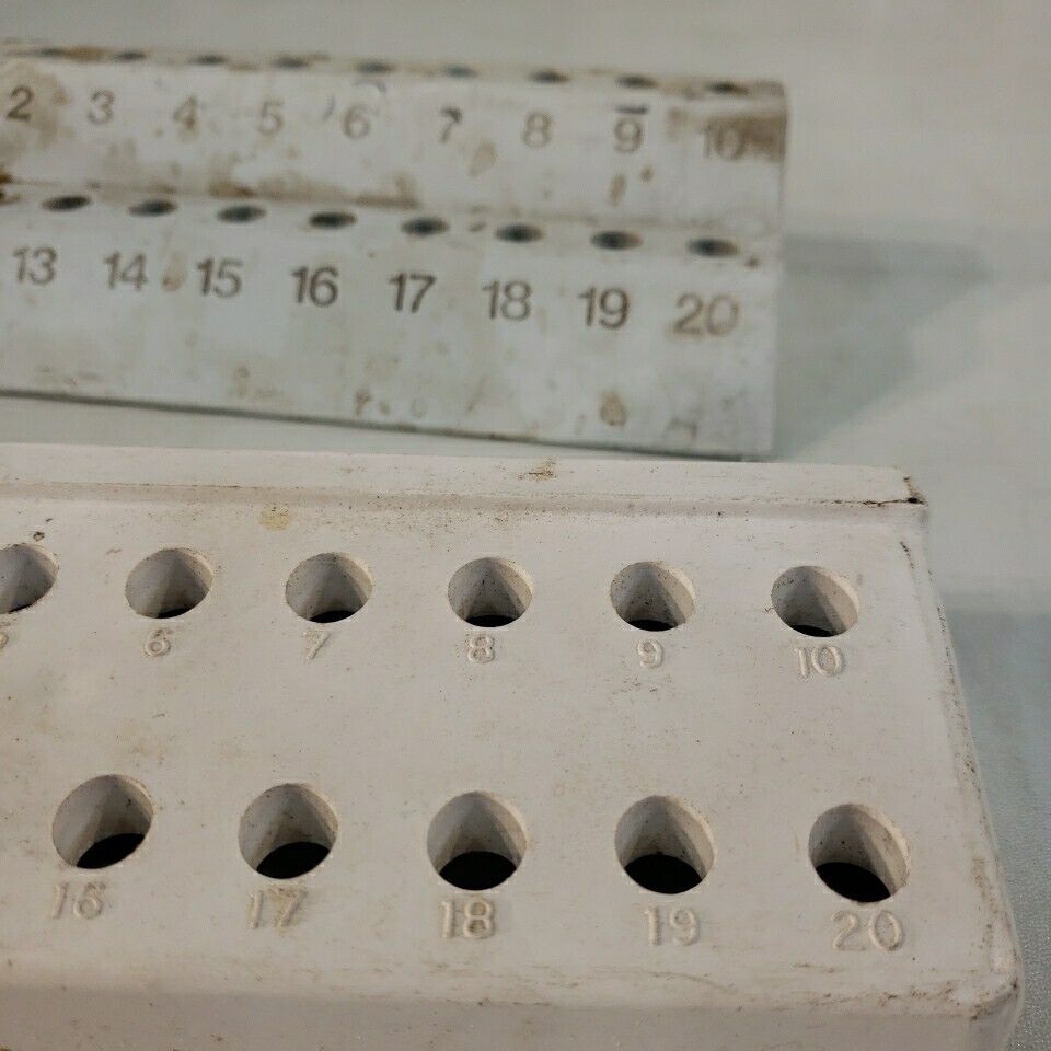 Lot Of 7 Microcentrifuge Holders 20 Well 2x10 Best Nr 38211 Tarsons Kartell