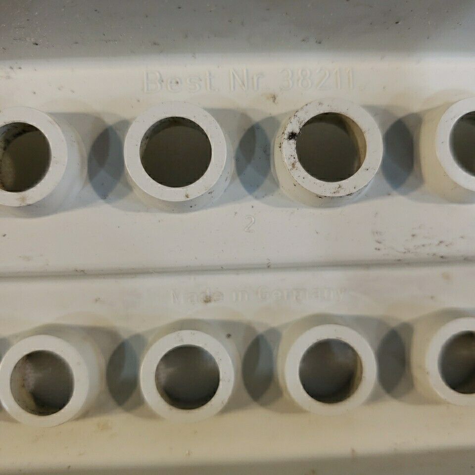 Lot Of 7 Microcentrifuge Holders 20 Well 2x10 Best Nr 38211 Tarsons Kartell