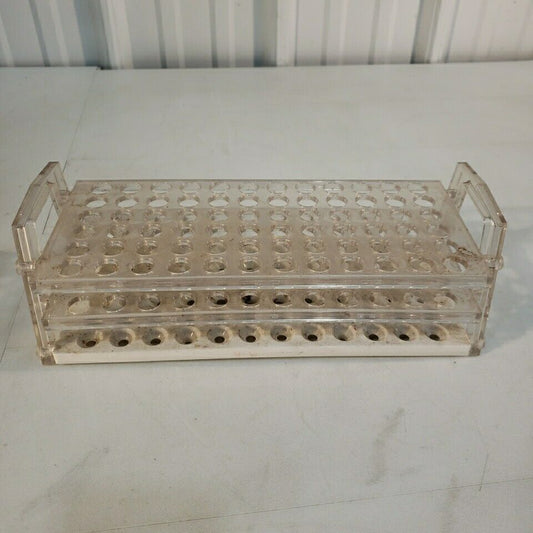 Nalgene Test Tube Microcentrifuge Rack 72 Well 6x12 Plastic Polypropylene