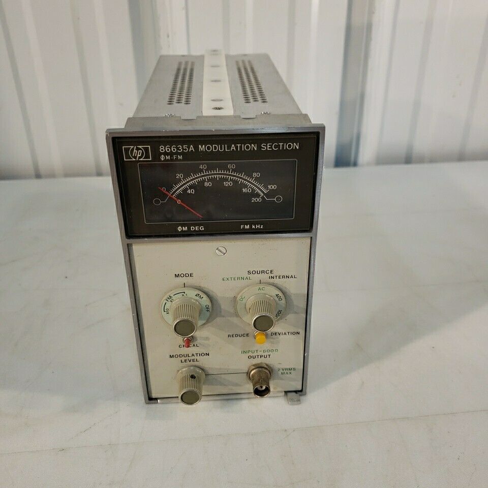 Agilent Hewlett Packard HP 86635A Modulation Section Testing Slot Equipment