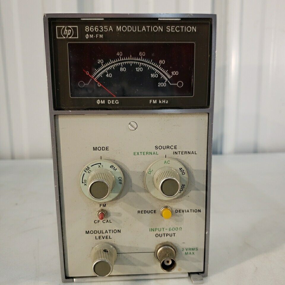 Agilent Hewlett Packard HP 86635A Modulation Section Testing Slot Equipment