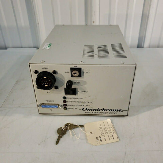 Omnichrome 170 Ion Laser Power Supply 220v Line Voltage 5A Standby 11A Max