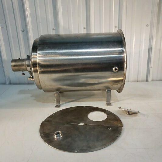 Stainless Steel Positive Pressure Chamber Cylinder Horizontal Custom Stand 12" D