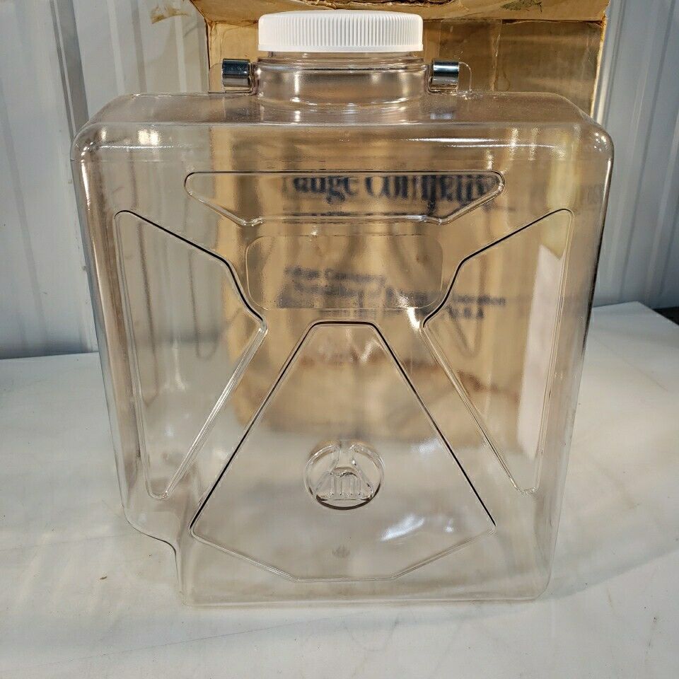 Nalgene 2322-0050 20L Clearboy Carboy Rectangular With Spigot 5Gal Polypropylene