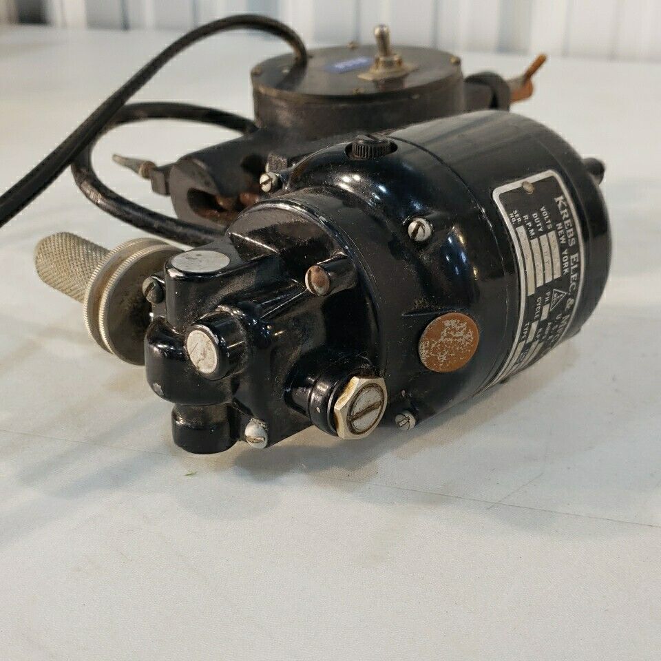 Krebs NS3 Electric Lab Mixer Motor 115V 5000RPM 1/50HP Adjustable Speed w/Clamps