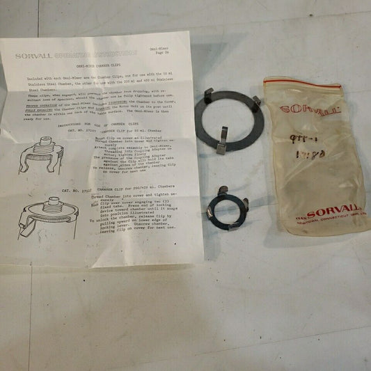 Sorvall 17107 17112 Omni-Mixer Chamber Clips 50ml 200/400mL