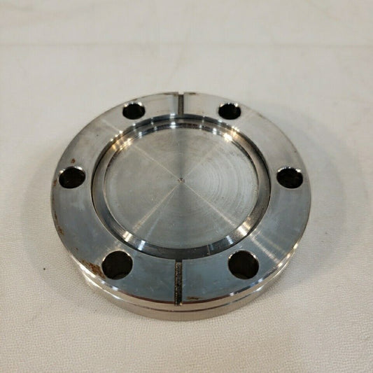 Varian 2.75" CF DN35CF Rotatable Conflat Blank Flange High Vacuum Stainless