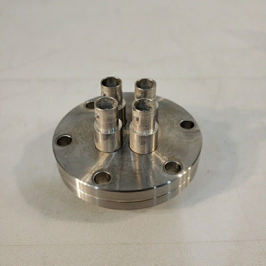 2.75" CF DN35CF 4-Port BNC Electrical Feedthrough Conflat Ultra High Vacuum UHV