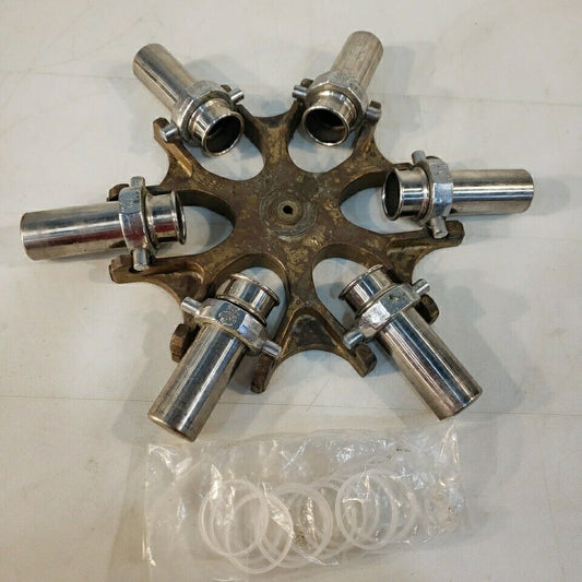 IEC 958 Centrifuge Rotor with 6 325 Bucket Collar & 6X 305 Buckets & 20 Spacers