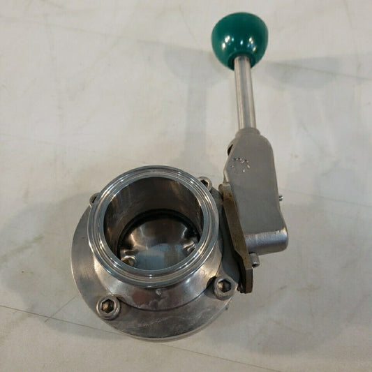 Central States B51-2-E-316 Tri Clover Sanitary 2" Manual Valve Locking Handle SS