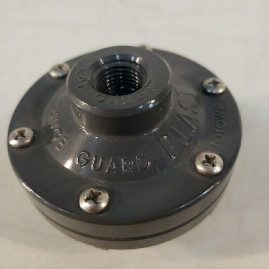 Plast-O-Matic Gauge Guard NPT 1/2" Inlet To 1/4" Outlet Reducer