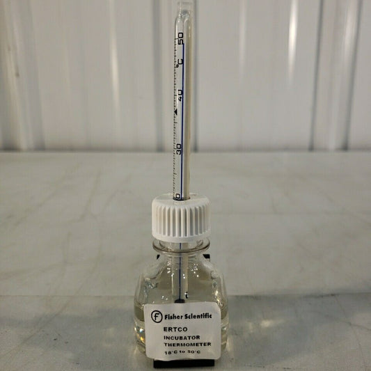 Fisher Scientific ERTCO Incubator Thermometer 0-50 deg. C Celsius