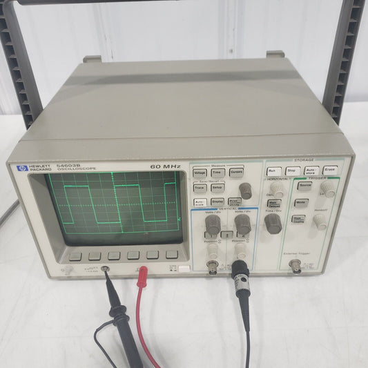 Hewlett Packard HP 54603B Oscilloscope 60MHz 2-Channel CRT - Tested Working