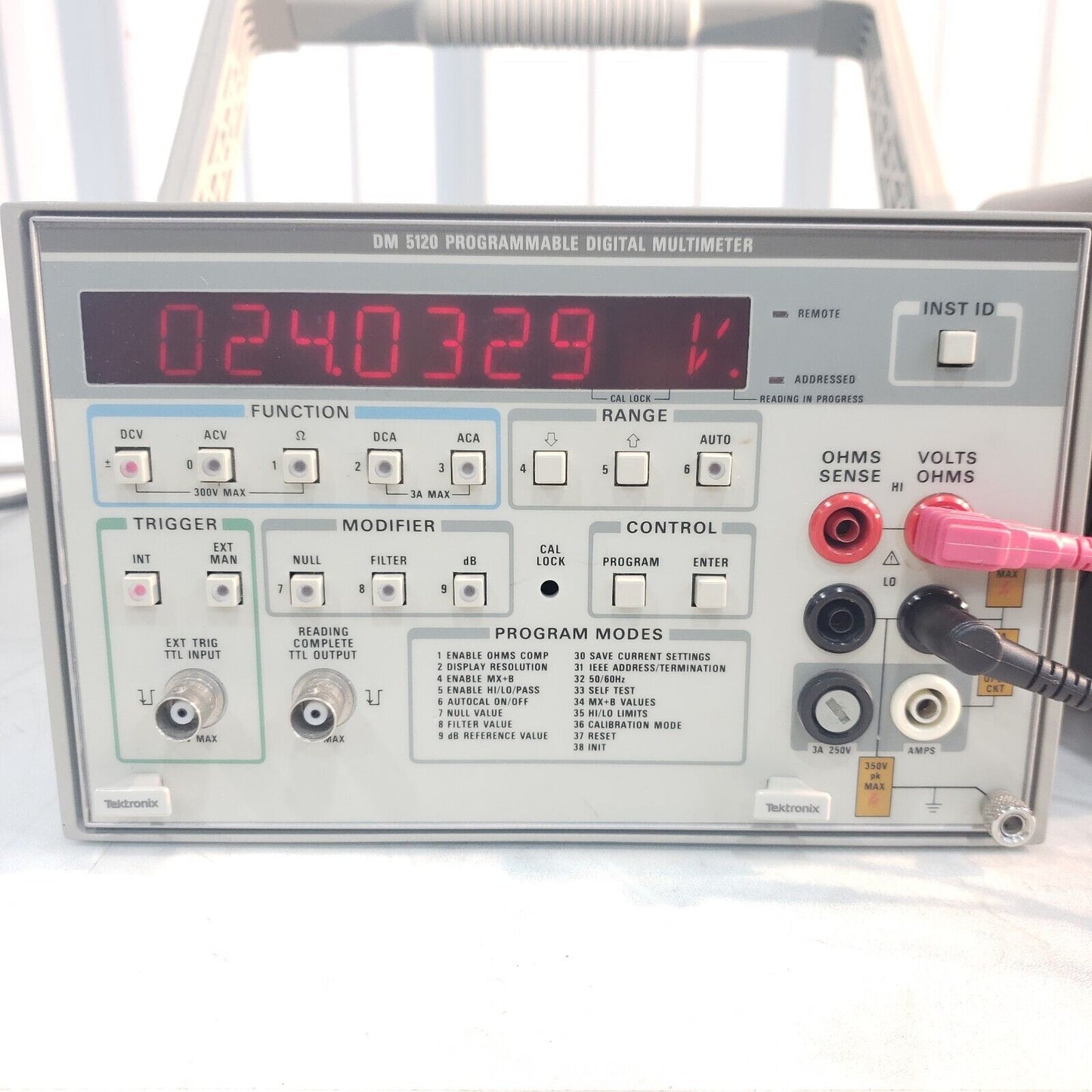 Tektronix DM 5120 Programmable Digital Multimeter 6-1/2 Digit