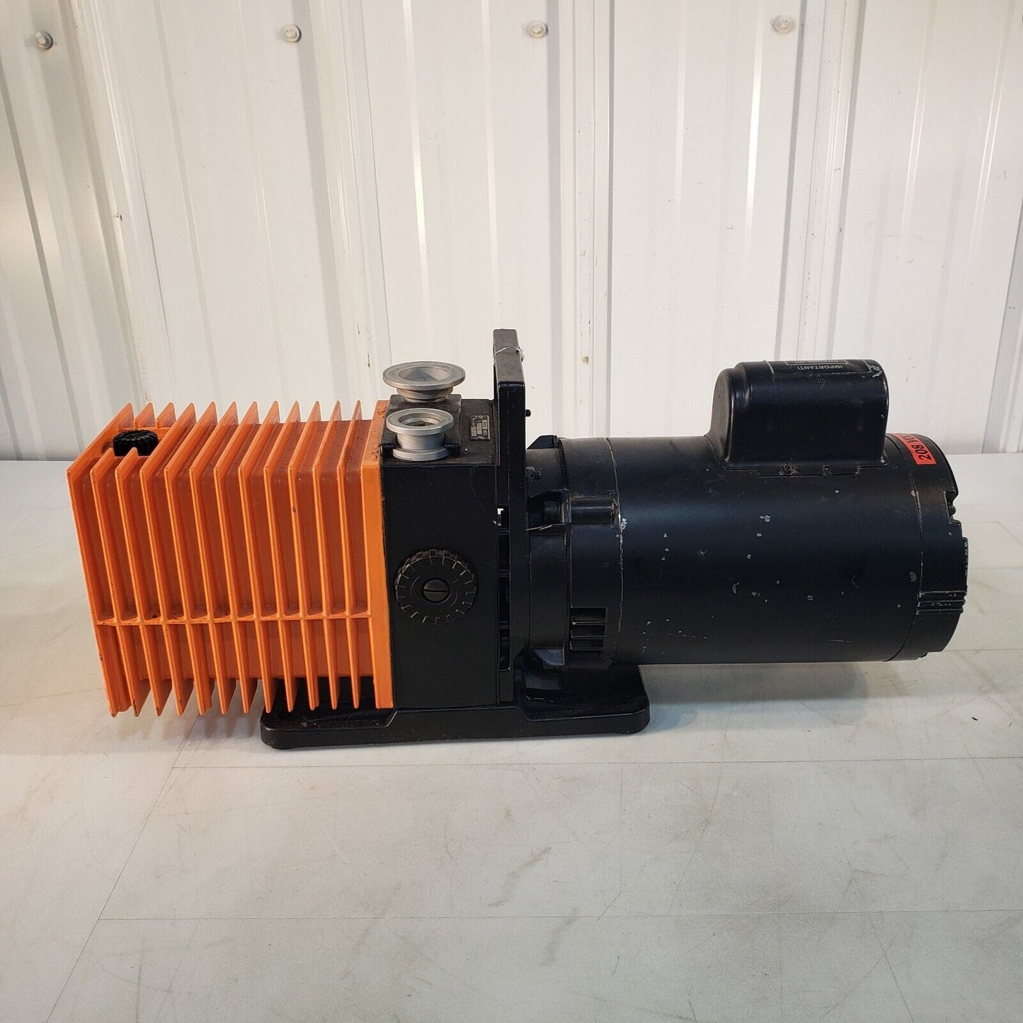 Alcatel 2012A Vacuum Pump 230v Tested Pumps to 7 mTorr, KF40 Inlet KF25 Exhaust