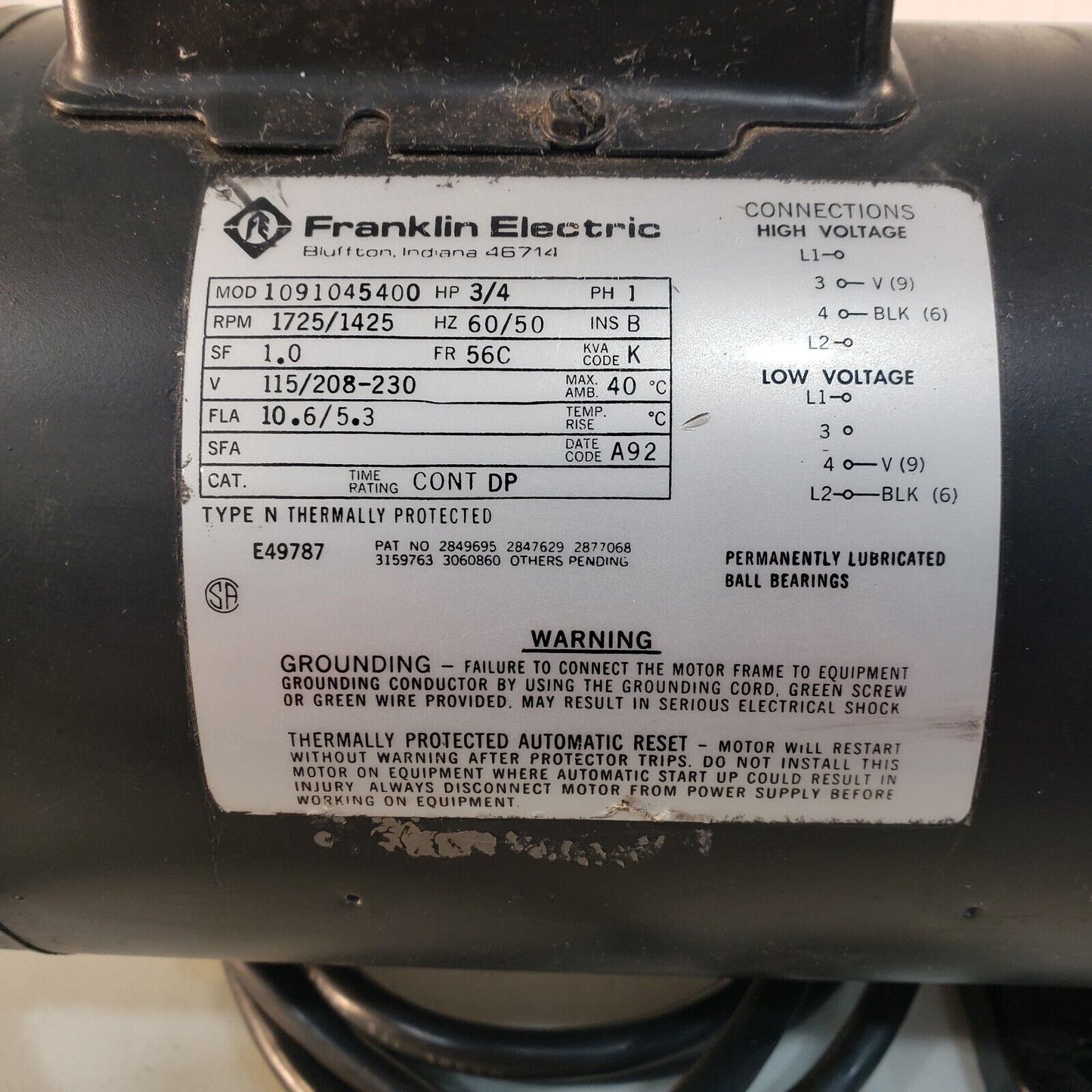 Alcatel 2012A Vacuum Pump 230v Tested Pumps to 7 mTorr, KF40 Inlet KF25 Exhaust