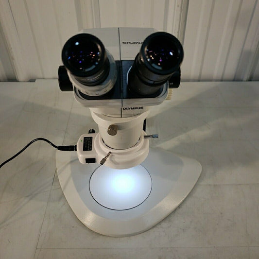Olympus Microscope SZ4045 ESD 0.67x-4x StereoZoom w/ LED Ring Light, Stand, Eyep