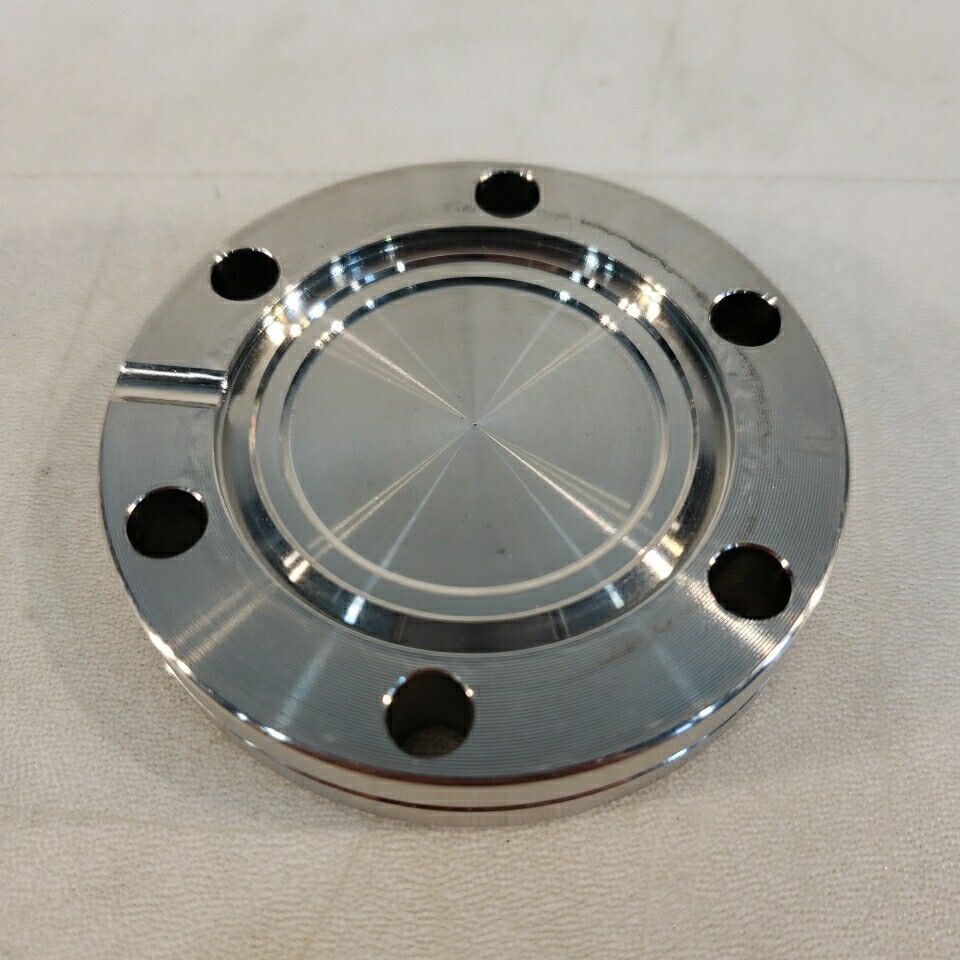 Omicron P8249 2.75" CF DN35CF Conflat Blank Flange High Vacuum Stainless Steel