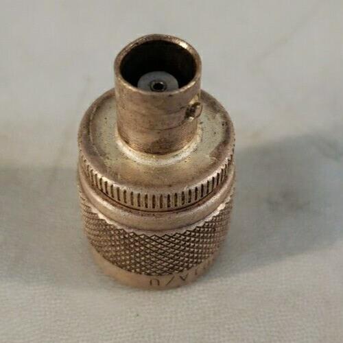 Amphenol UG-201A/U N-Type Plug to BNC Jack Adapter 50 Ohm Straight