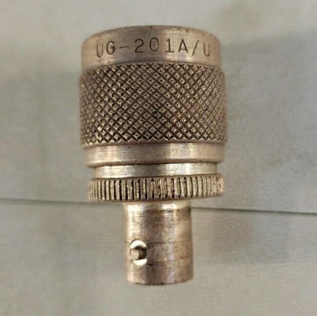 Amphenol UG-201A/U N-Type Plug to BNC Jack Adapter 50 Ohm Straight