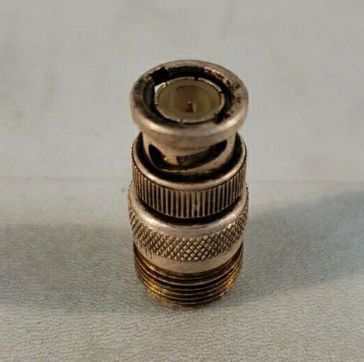 Amphenol UG255/U RF Coaxial BNC Plug to UHF Jack RF Adapter