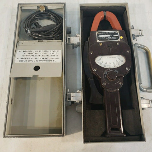 Vintage Bruno-new York 172-5001 Multimeter ME-79A USM-33 Tested  w/ Case 0-600V