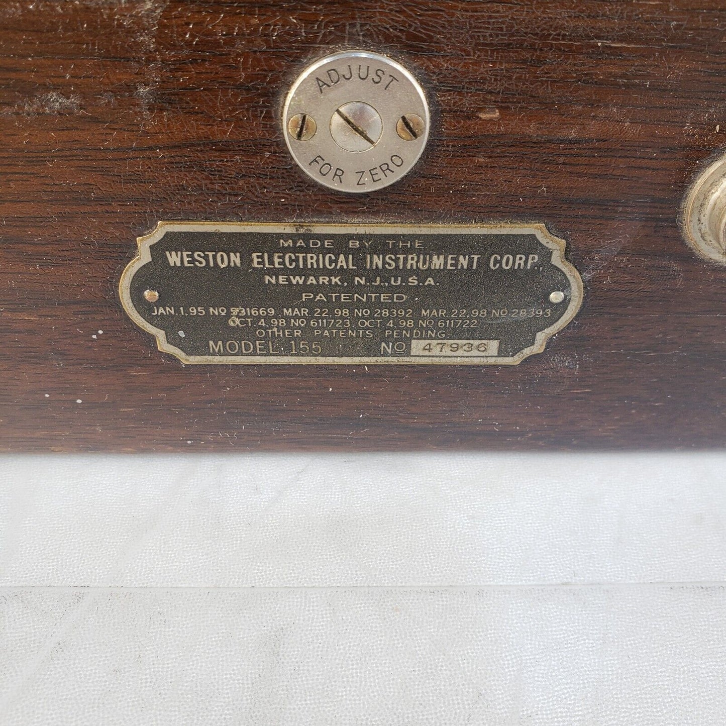 Vintage Weston Electrical Instrument 155 AC Voltmeter