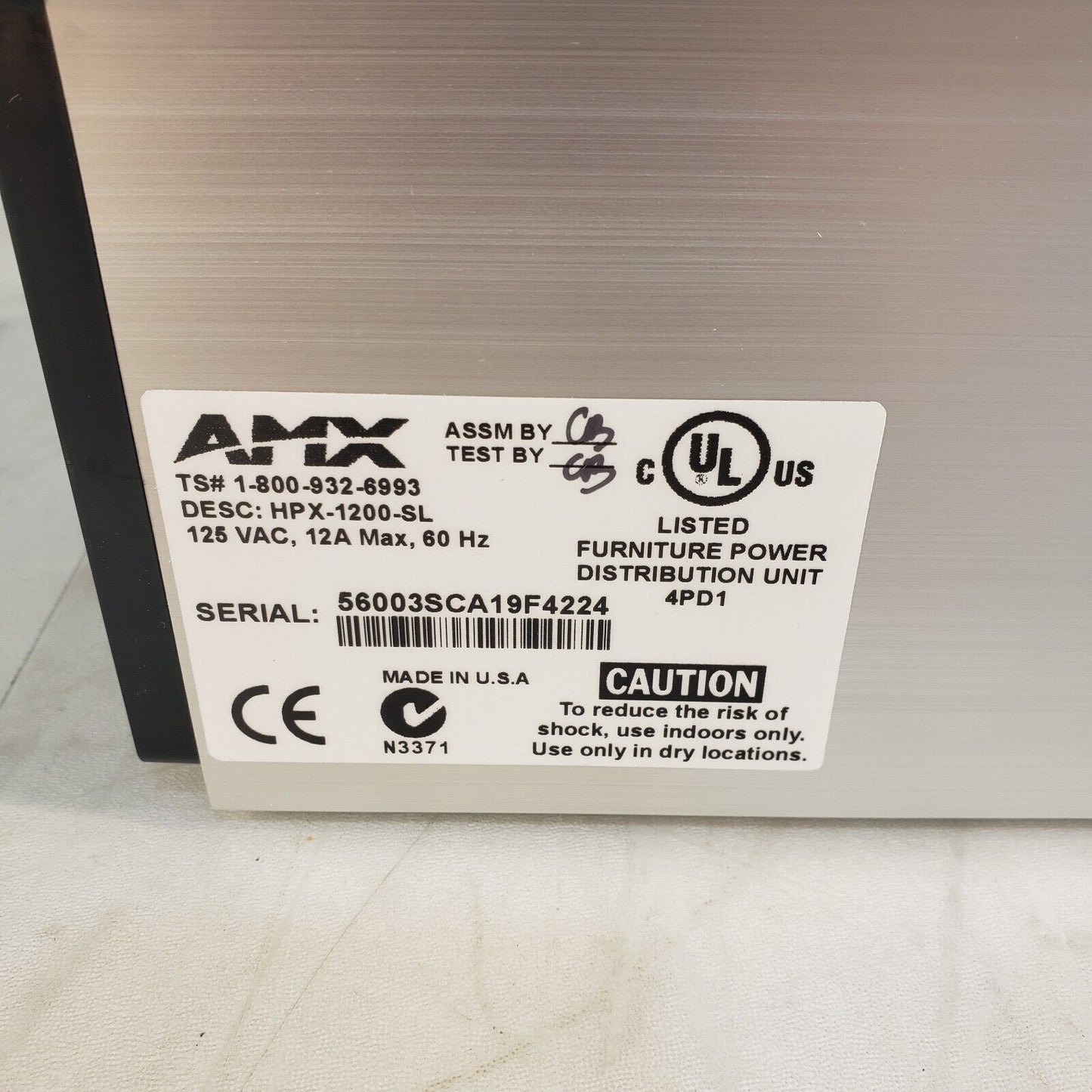 AMX HPX-1200-SL Module Connection Port AV Table Box