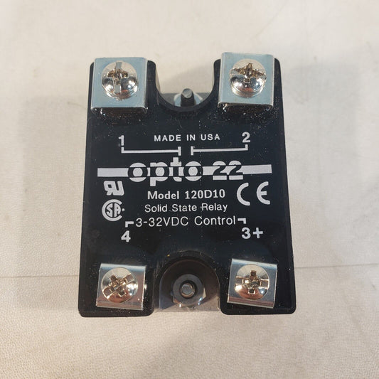 Opto 22 120D10 Solid State Relay 3-32VDC Control