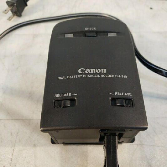 Canon CH-910 Dual Battery Charger Holder 120V Ac Adapter Charger