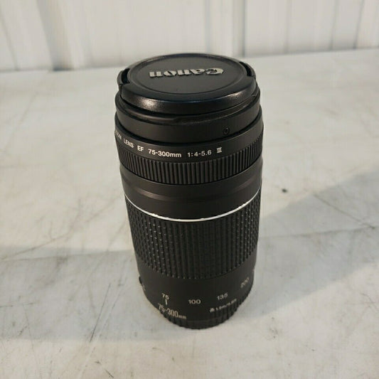 Canon Zoom Lens EF 75-300mm 1:4-5.6 III Telescoping Adjustable Lens