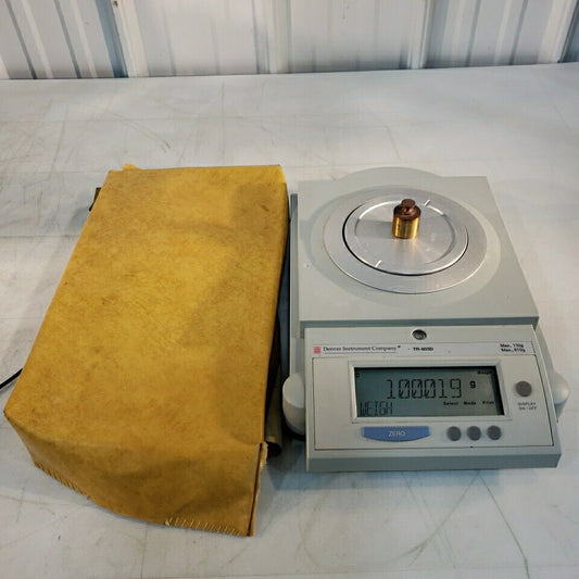 Denver TR-603D Scale Precision Balance w/ Cover & Power Cable Max=110g Max2=610g